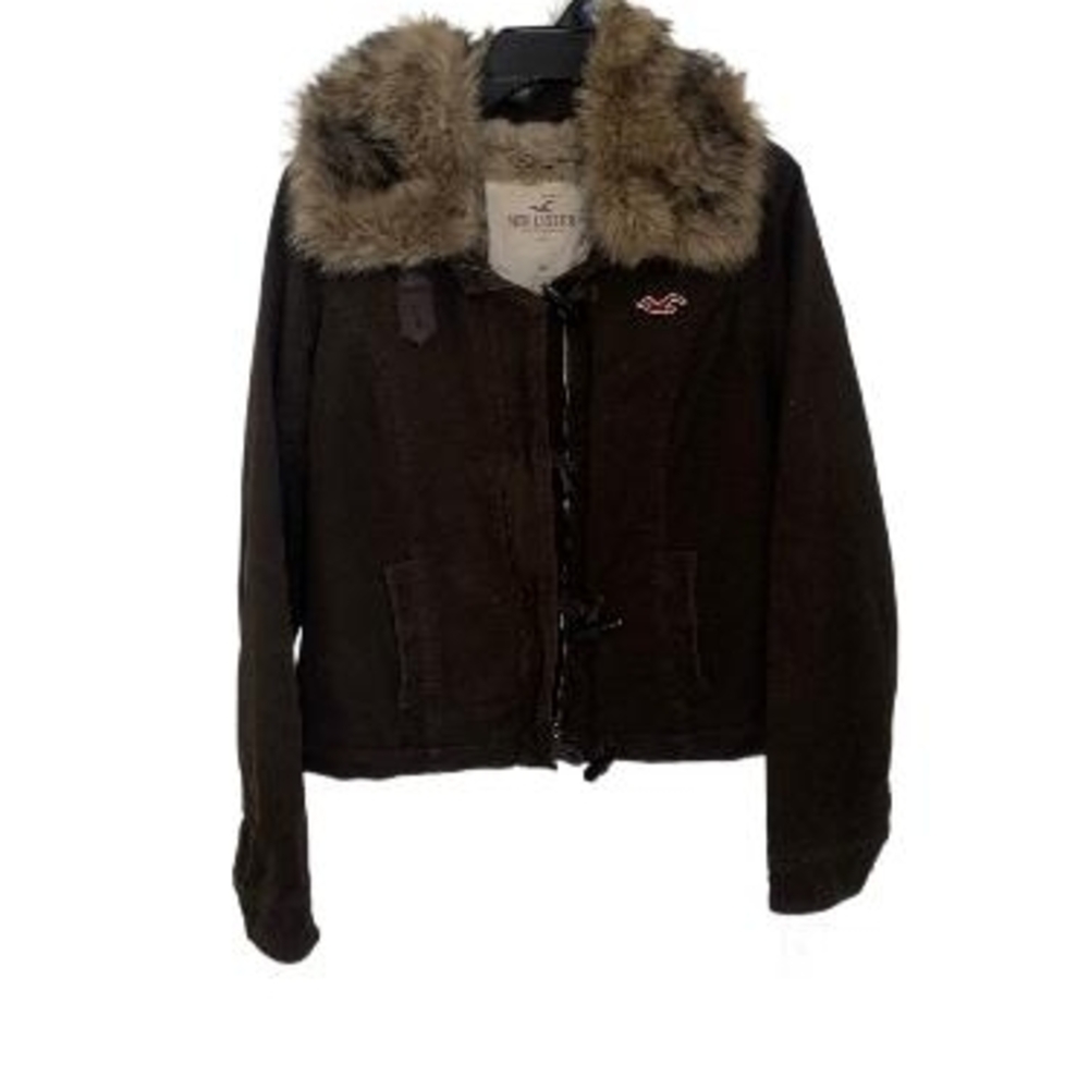 Hollister Jacket with Fur Hood